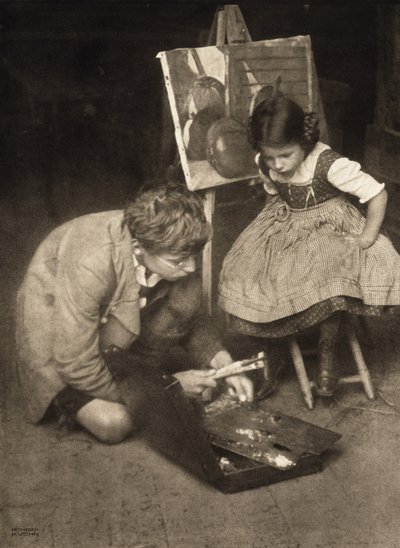 Walter and Lotte at the Easel by Heinrich Kuhn